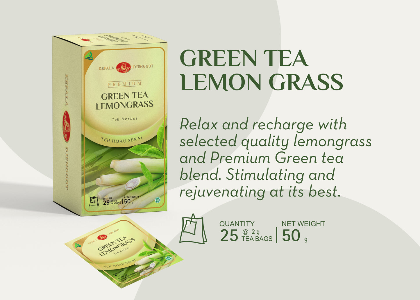 Kepala Djenggot Premium Green Tea Lemongrass