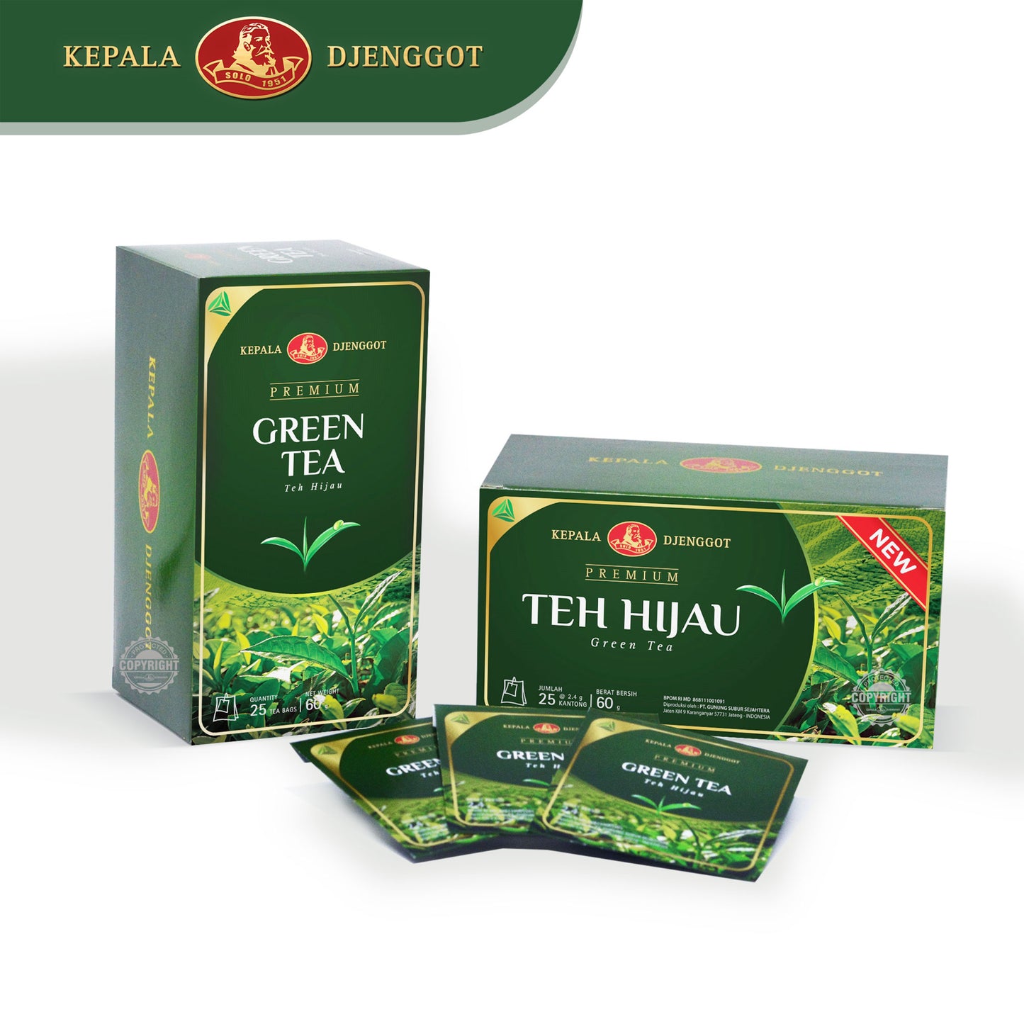 Kepala Djenggot Premium Green Tea