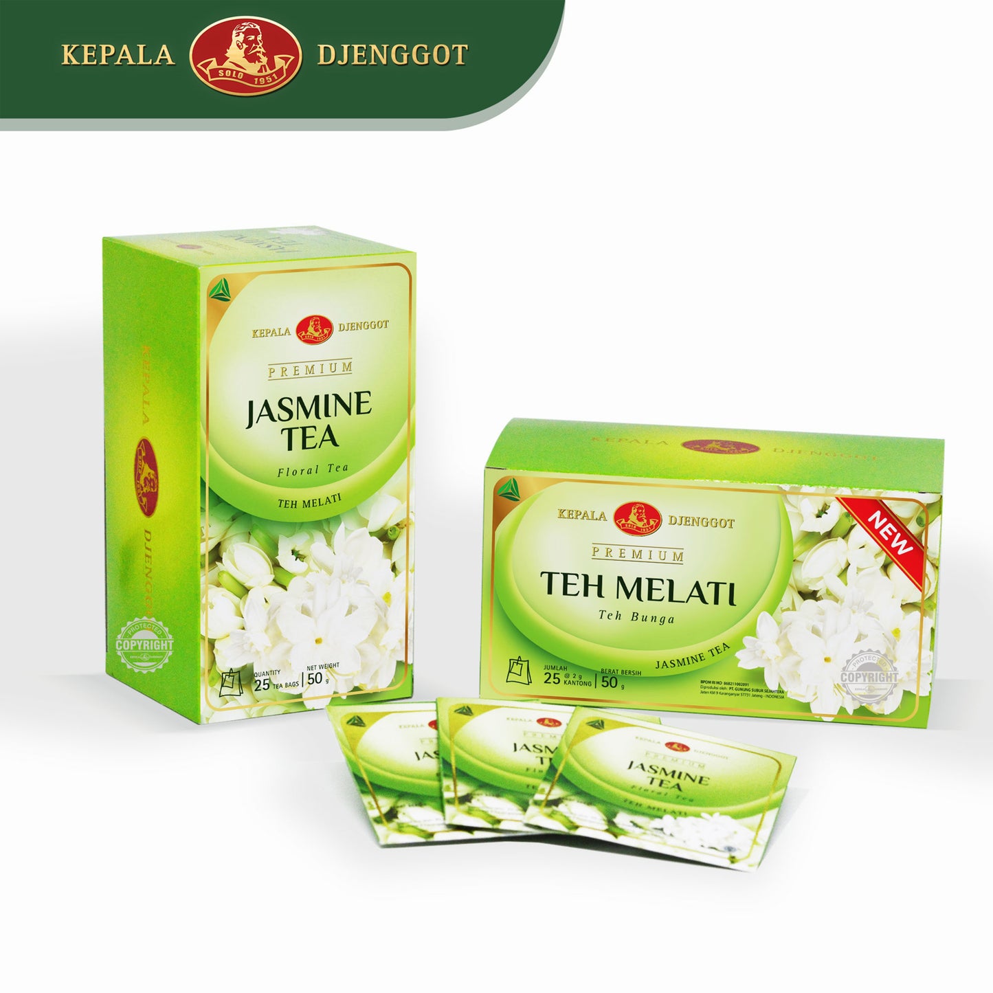 Kepala Djenggot Premium Jasmine Tea