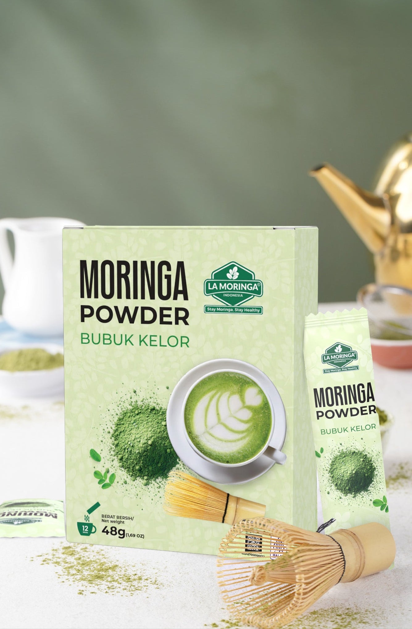 La Moringa - Moringa Powder (Bubuk Kelor) Travel Pack Box